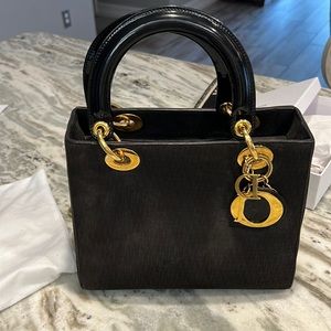 Lady Dior Bag Med Black w/ Gold hardware